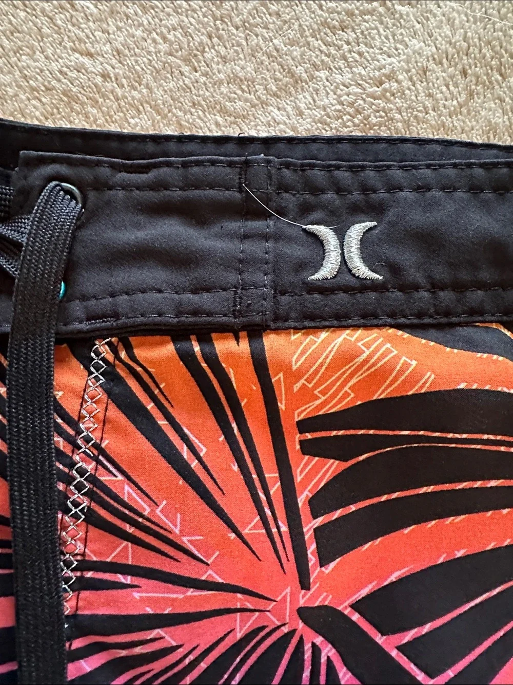 Men's Tropical Gradient Boardshorts - Black, Pink, Purple, Blue